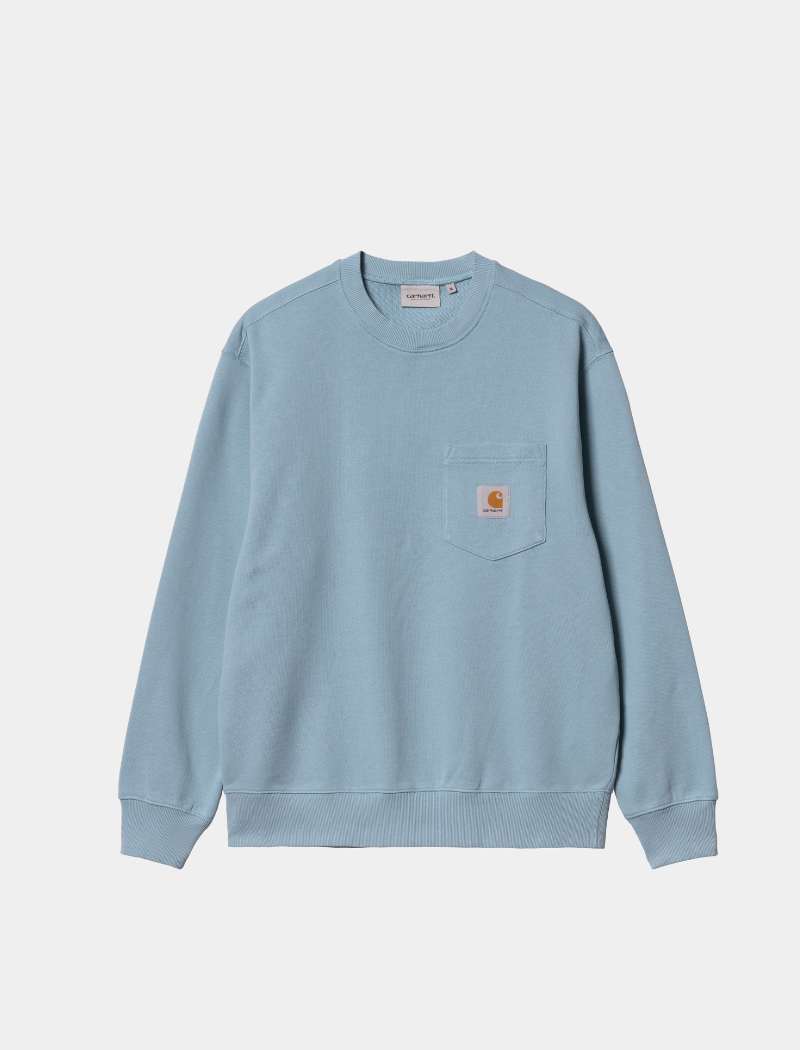 Sudadera Pocket - frosted blue