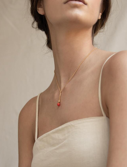 Gargantilla Eclat - coral