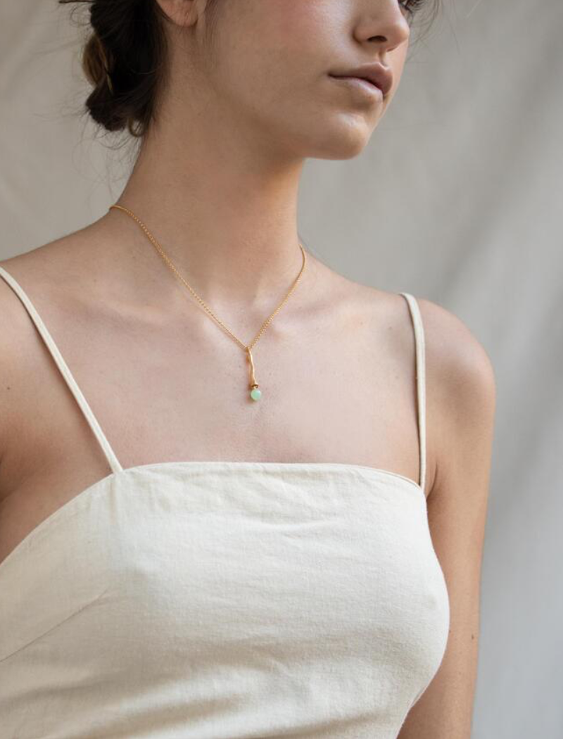 Gargantilla Eclat - crisopraso