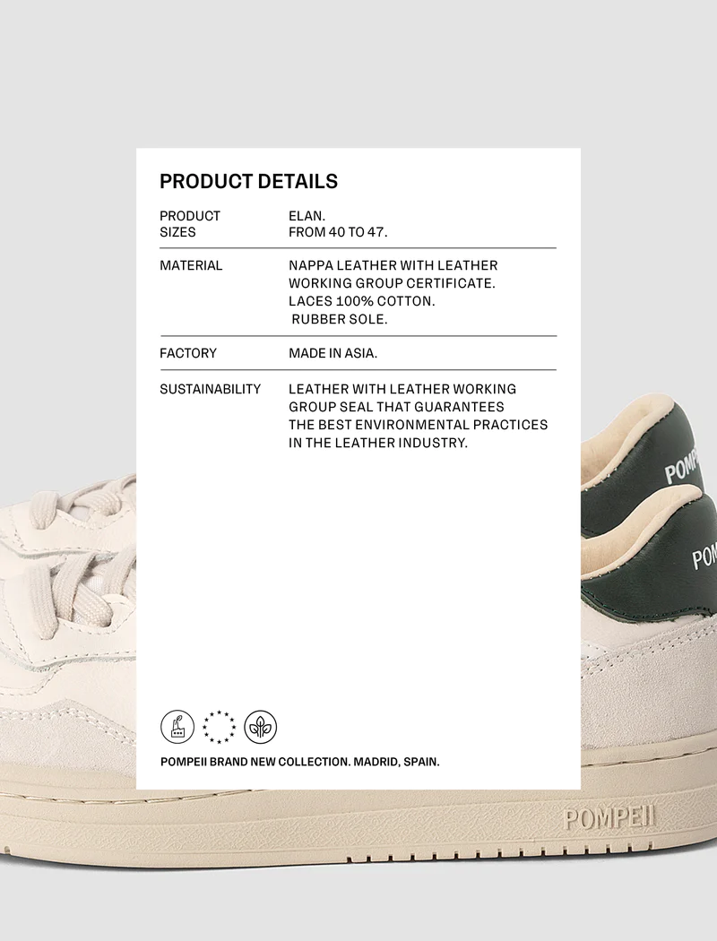 Zapatillas Elan Ecru Jasper