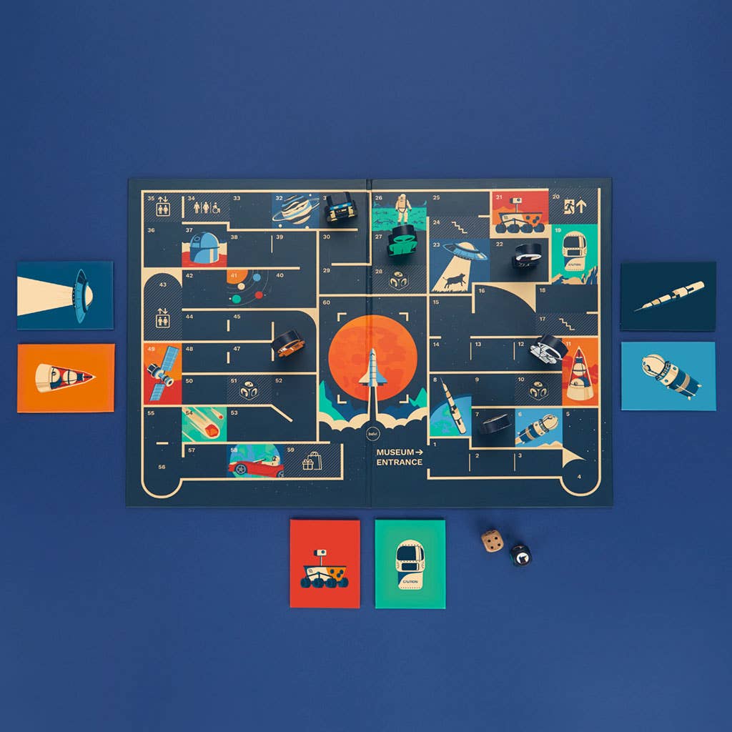 Juego de mesa Space Museum madera/cartón