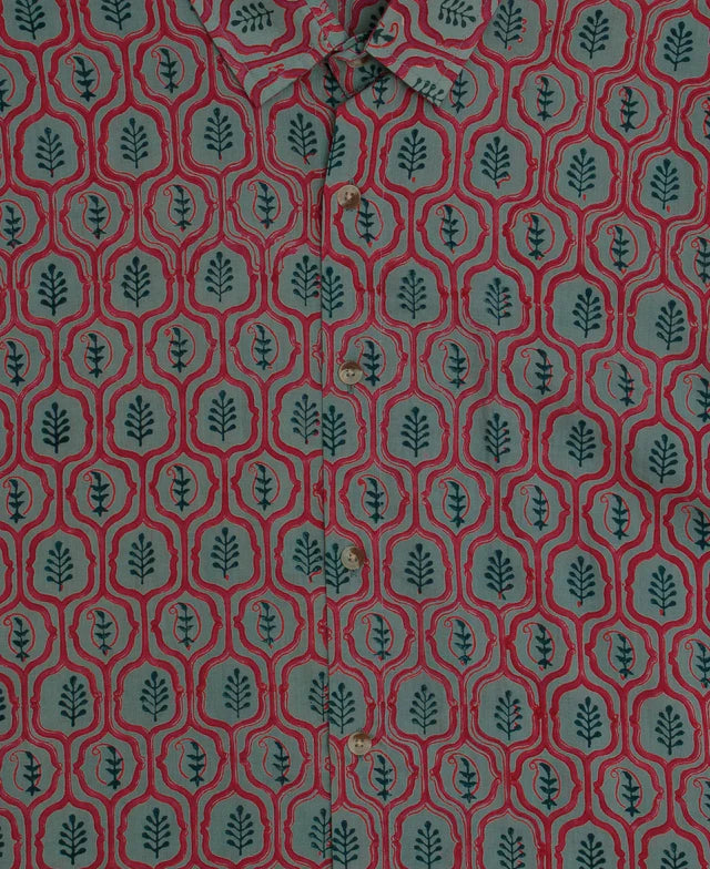 Camisa Hana - red / green