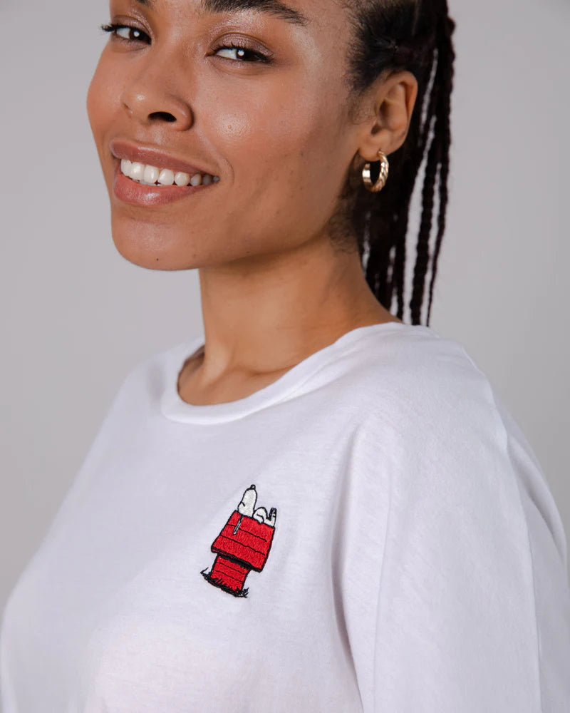 Camiseta Peanuts Doghouse - blanca