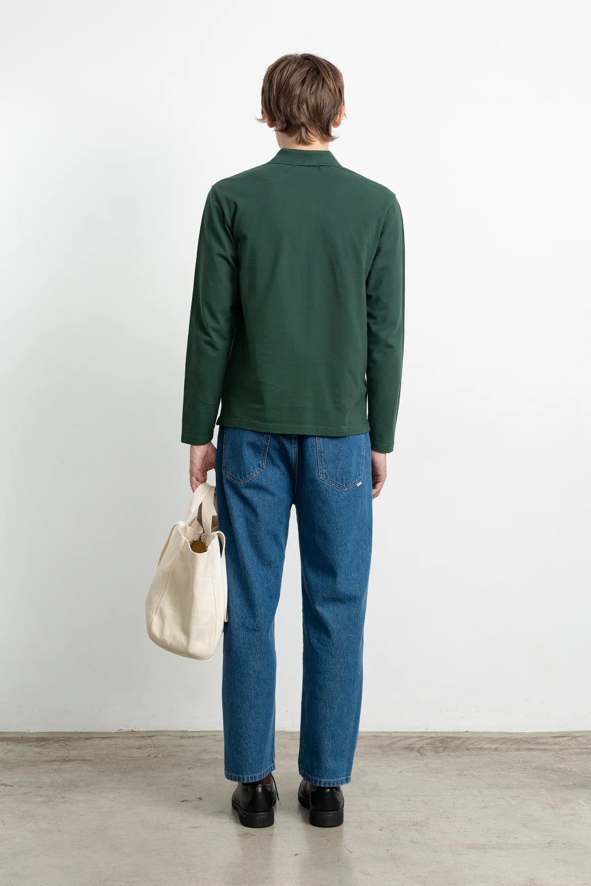 Duck Polo Manga Larga - dark green