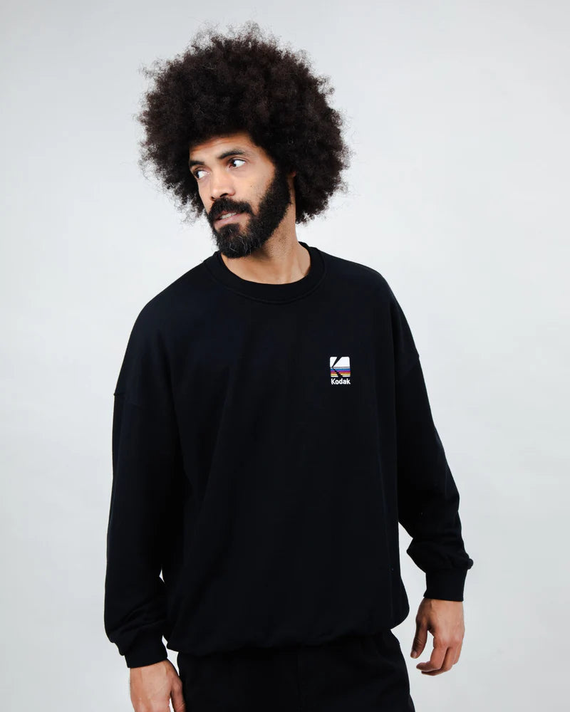 Sudadera oversized Kodak negra