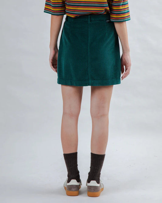 Falda Mini de Pana Verde