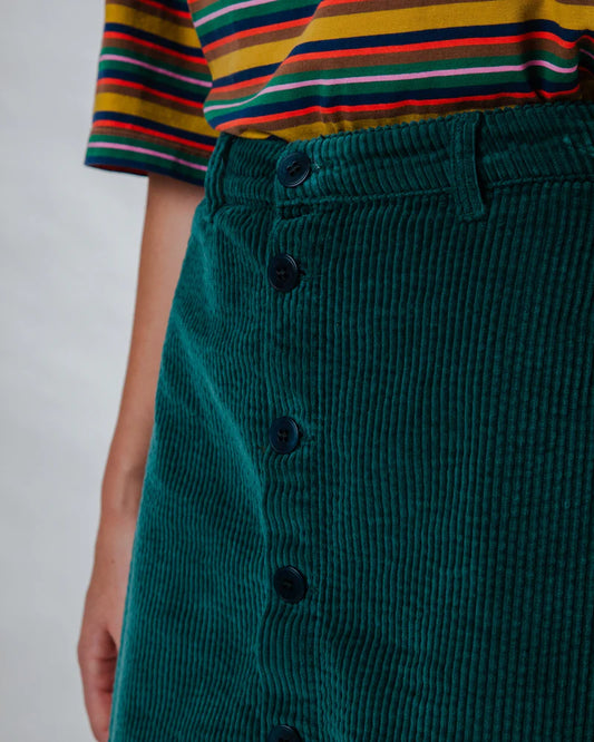 Falda Mini de Pana Verde