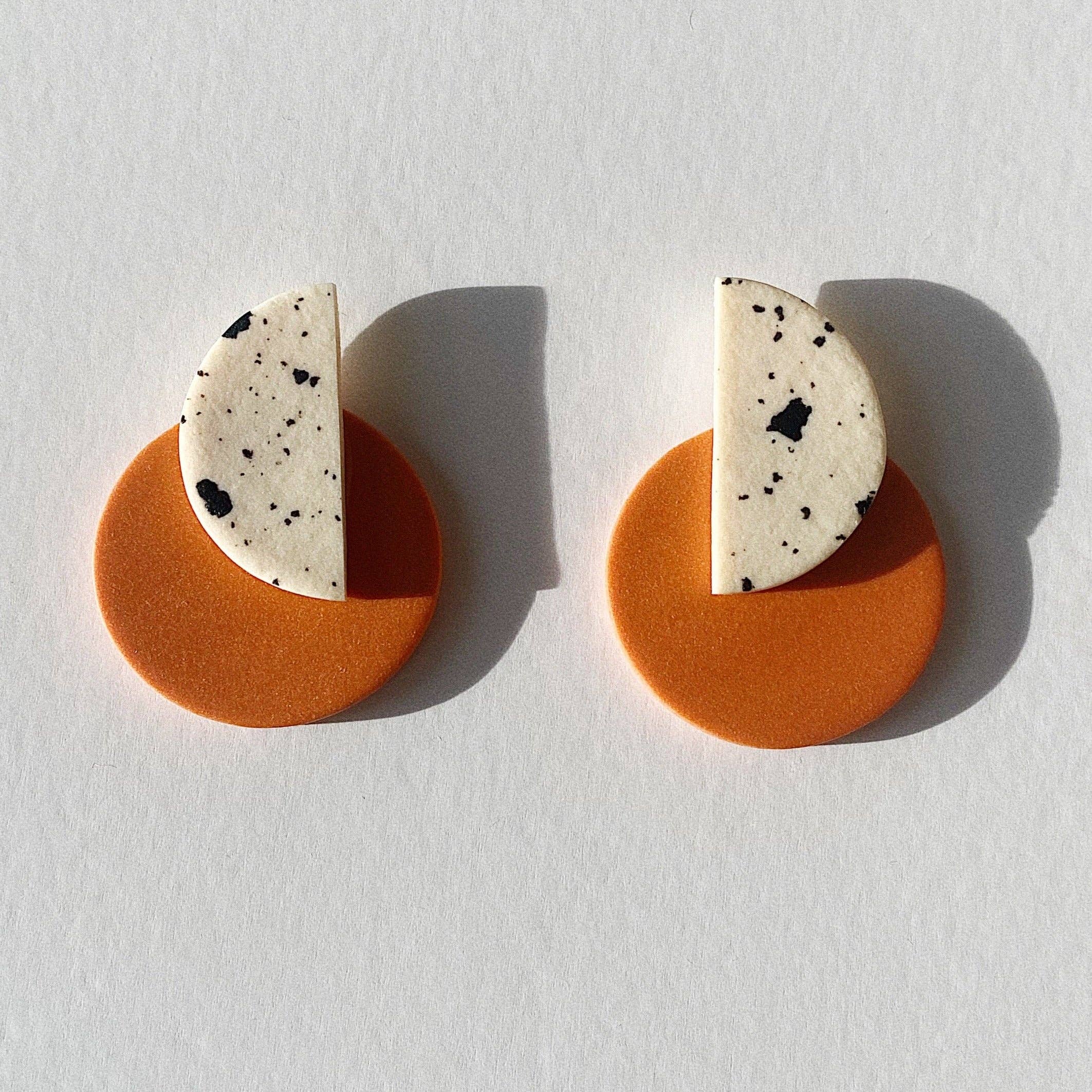 Pendientes Ale - Naranja/Dotttxuri