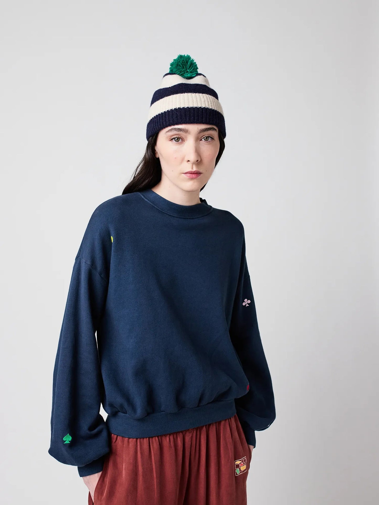 Sudadera Navy relaxed