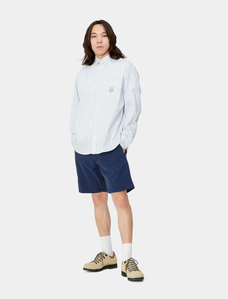 Bermudas John short - blue (garment dyed)