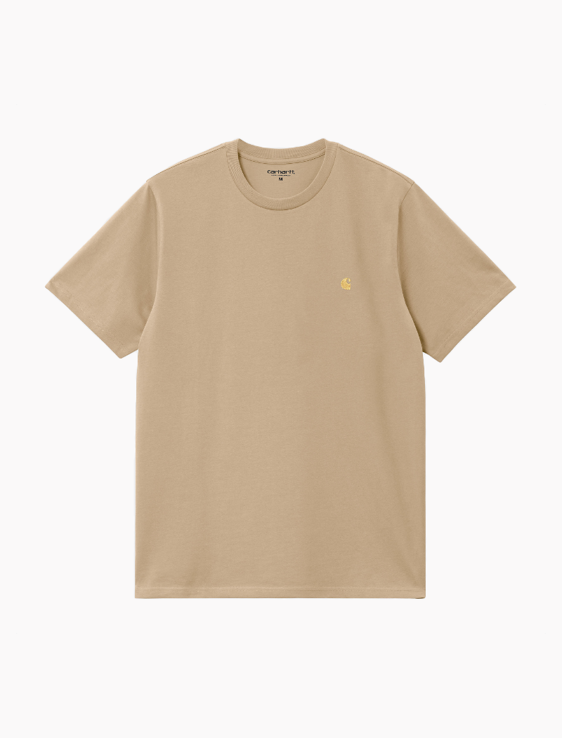 Camiseta S/S Chase - SABLE / GOLD