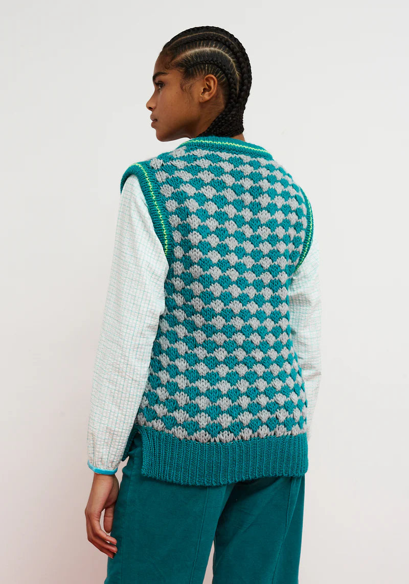Chaleco CrissCross Turquesa
