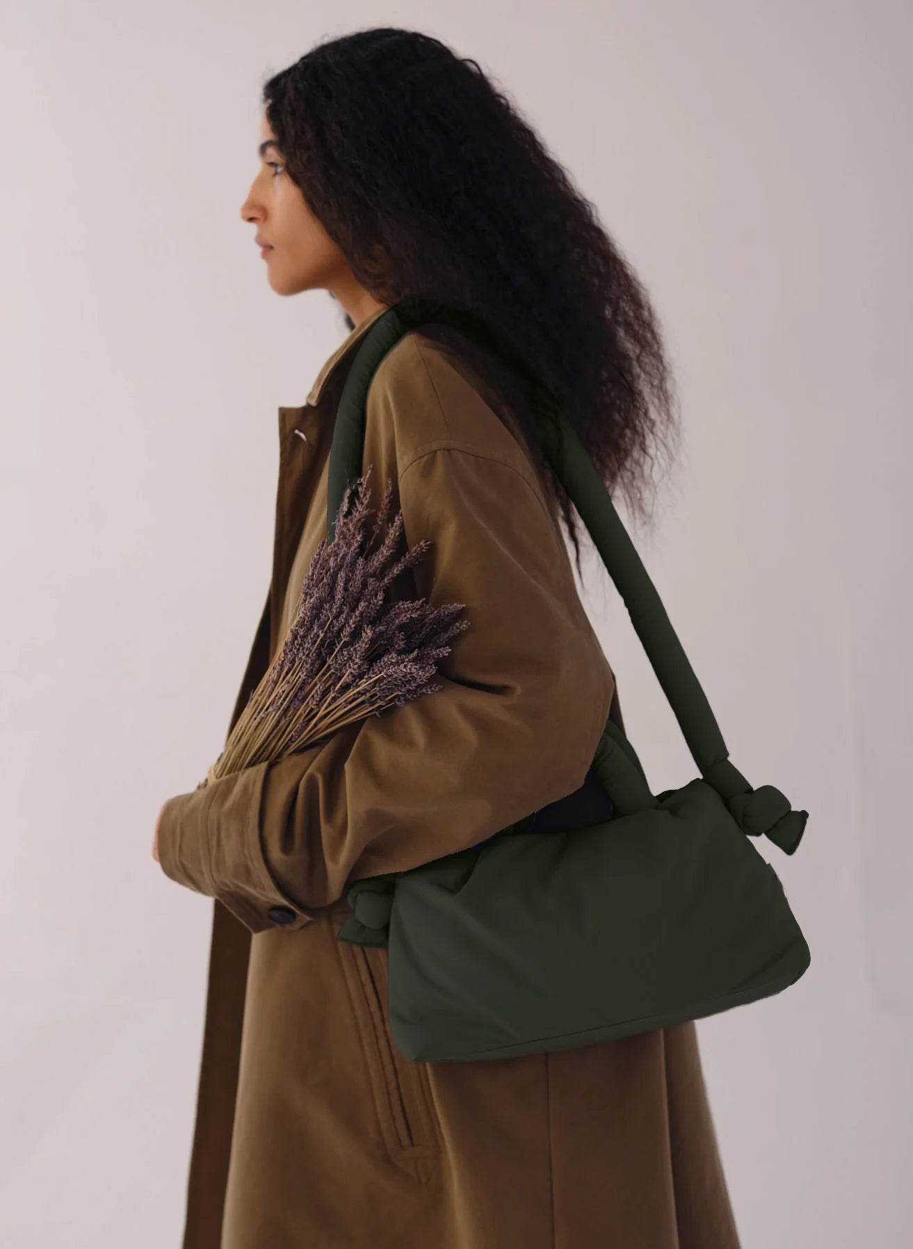 Mini Ona soft bag - forest green