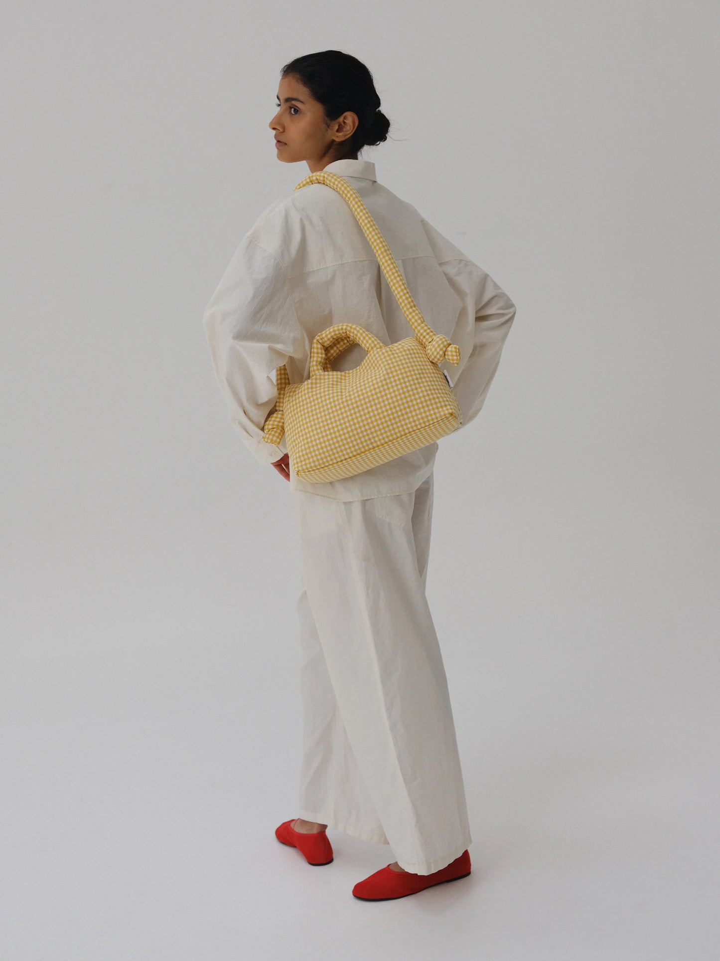 Mini Ona soft bag - yellow vichy (limited)