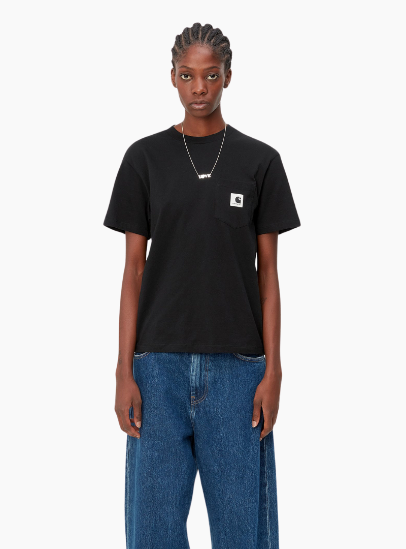 Camiseta W' S/S Pocket - black