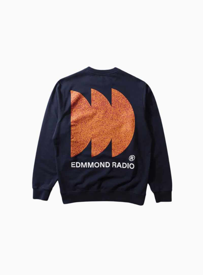 Sudadera Edmmond Radio Texture navy