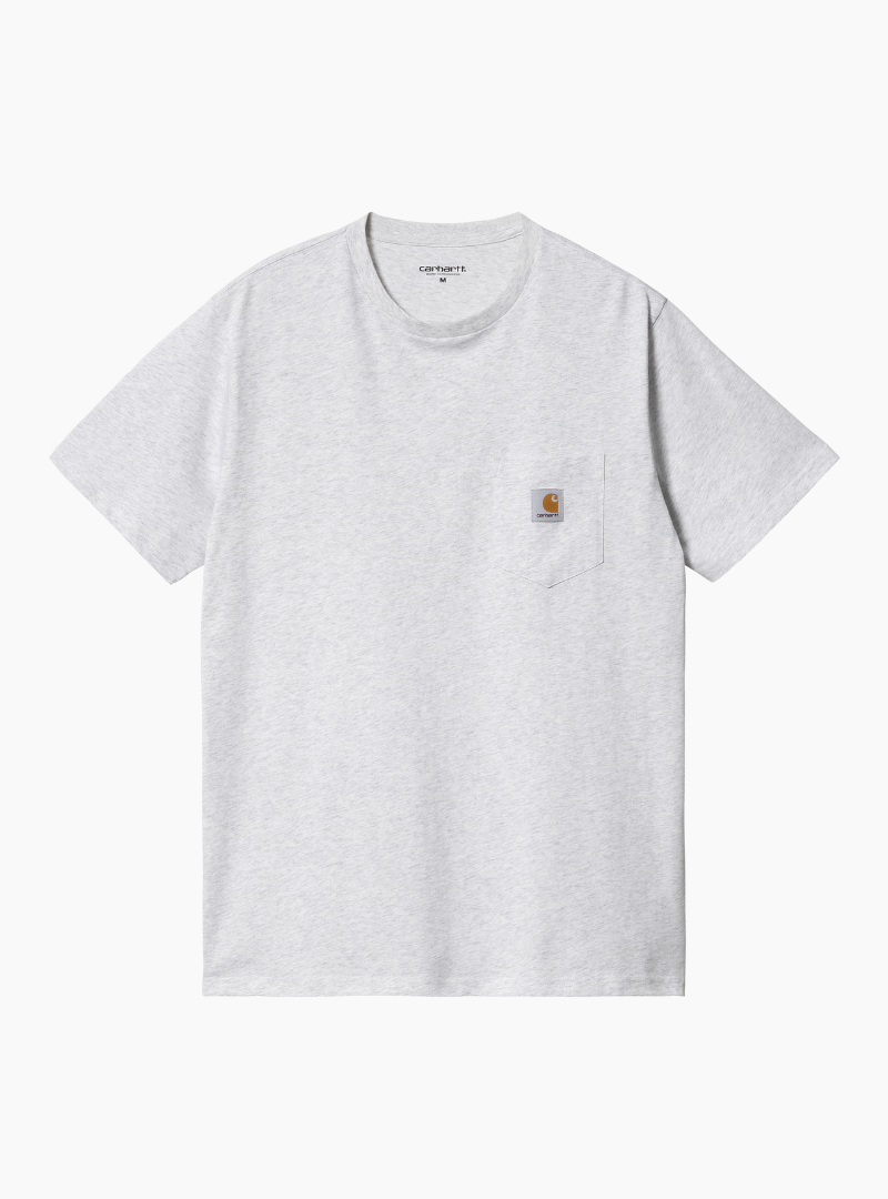 Camiseta S/S Pocket - ash heather