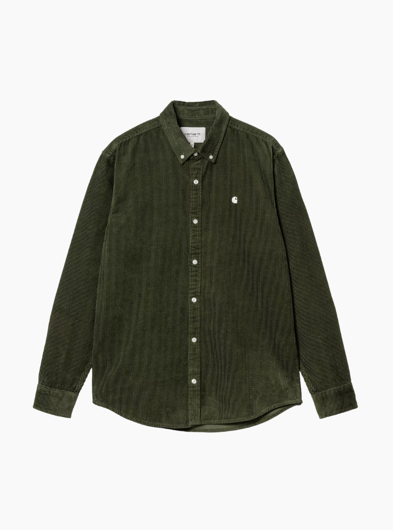 Camisa L/S Madison Cord - tarragon / wax