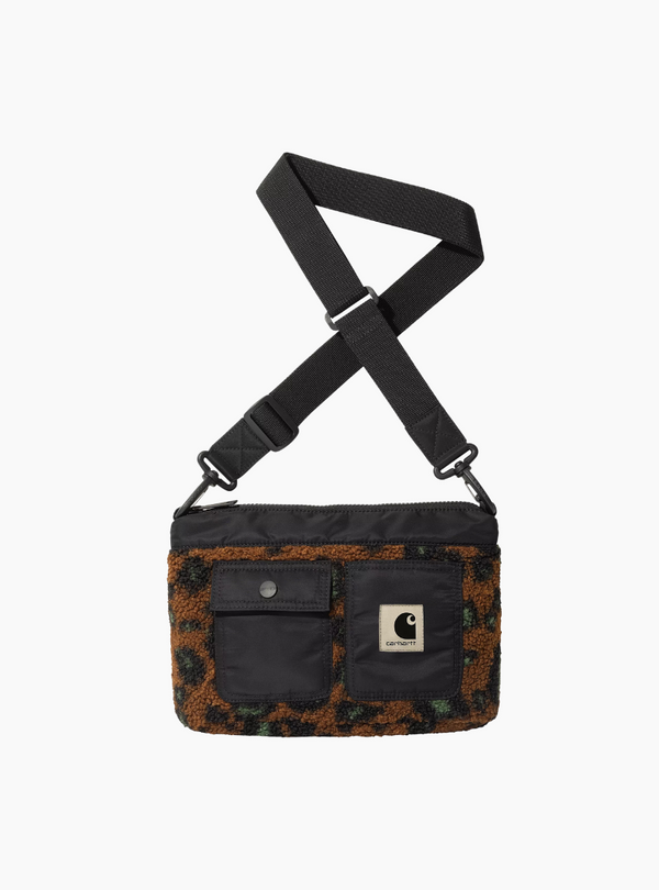 Bolso Orla Strap- camo leo jacquard, tamarind / black