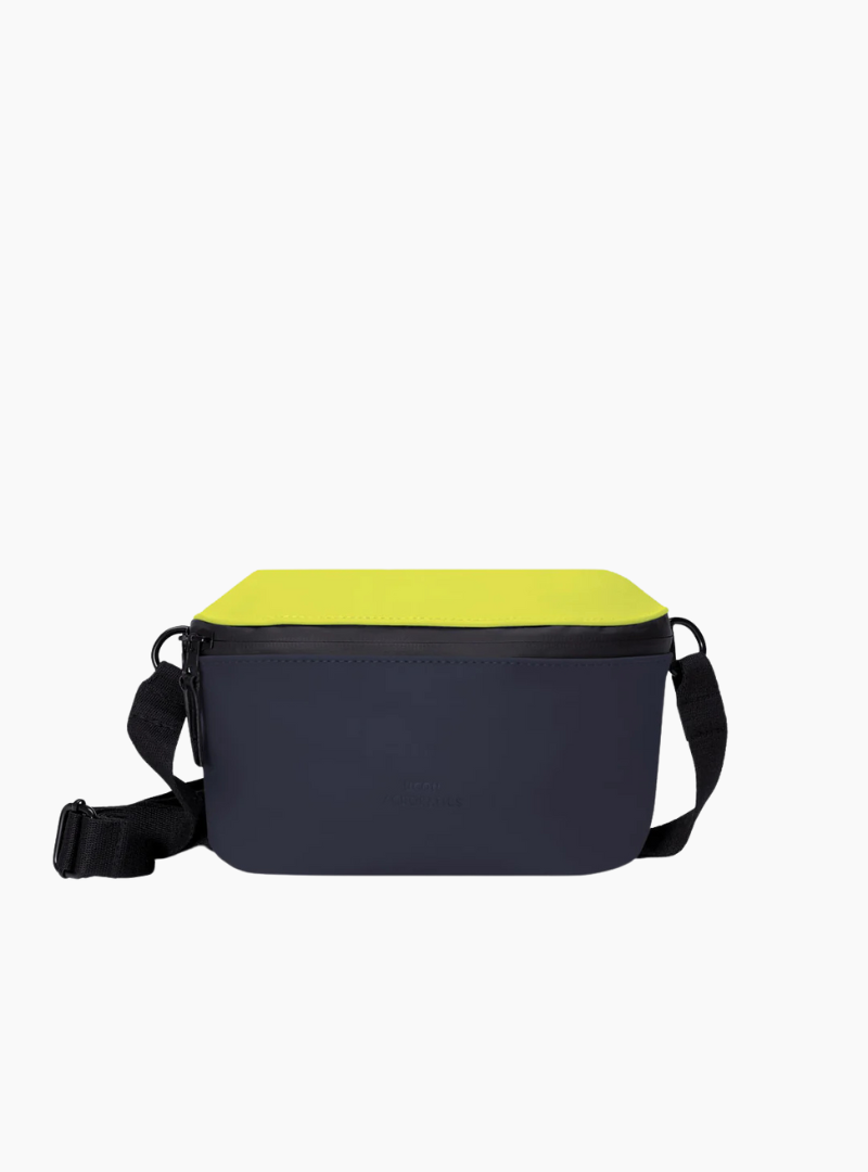 Riñonera Jona medium bag - acid lime / dark navy