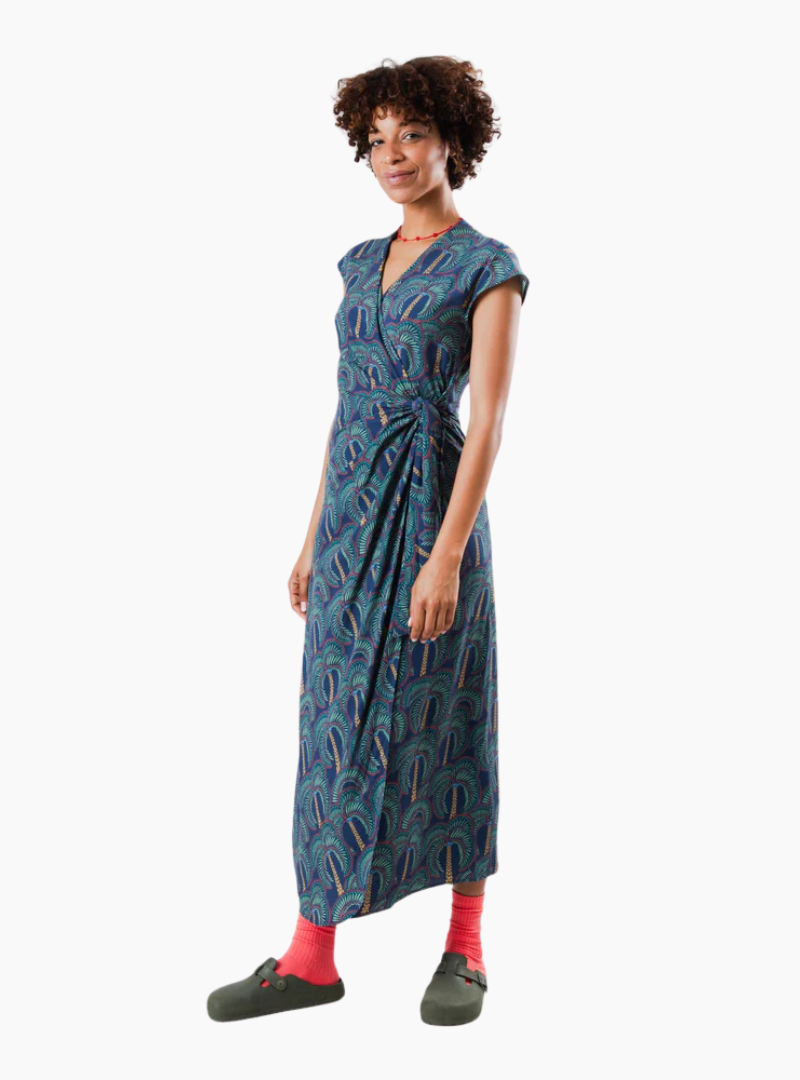 Vestido Kimono Borneo - navy