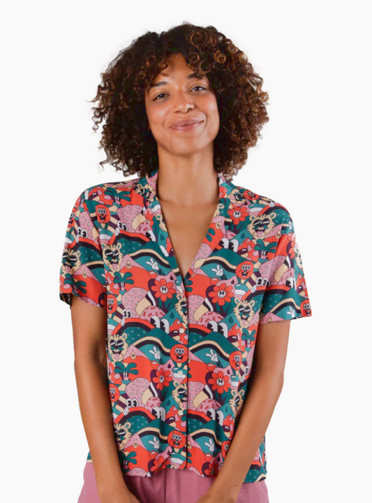 BLUSA ALOHA YEYE WELLER - ROJA