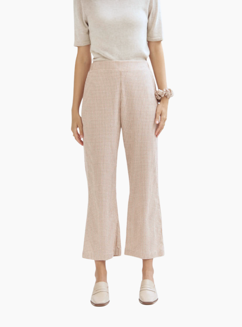 Pantalón Ilia vichy - teja