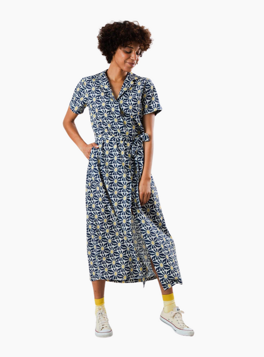 Vestido Largo Marisol Navy