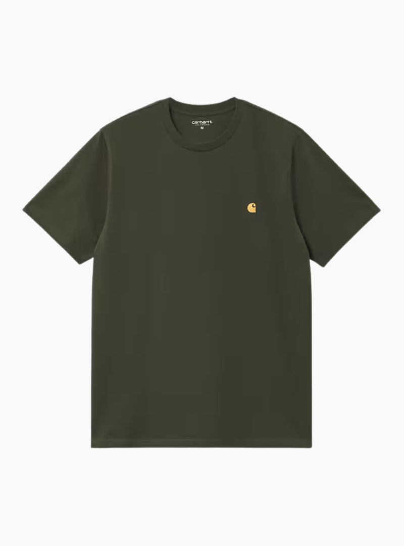 Camiseta S/S Chase - olive / gold