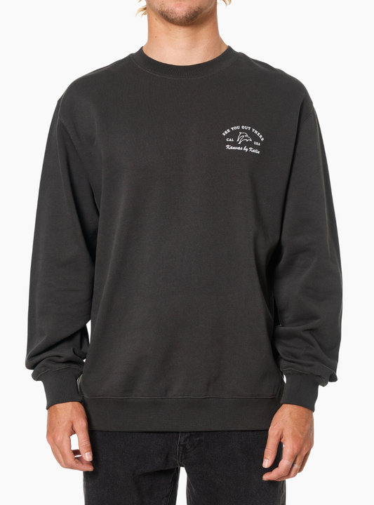 Sudadera Breach Crew Black Wash