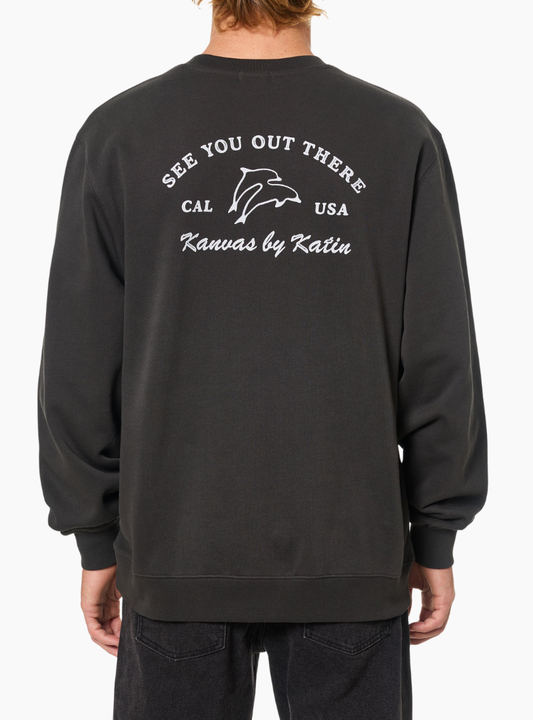 Sudadera Breach Crew Black Wash