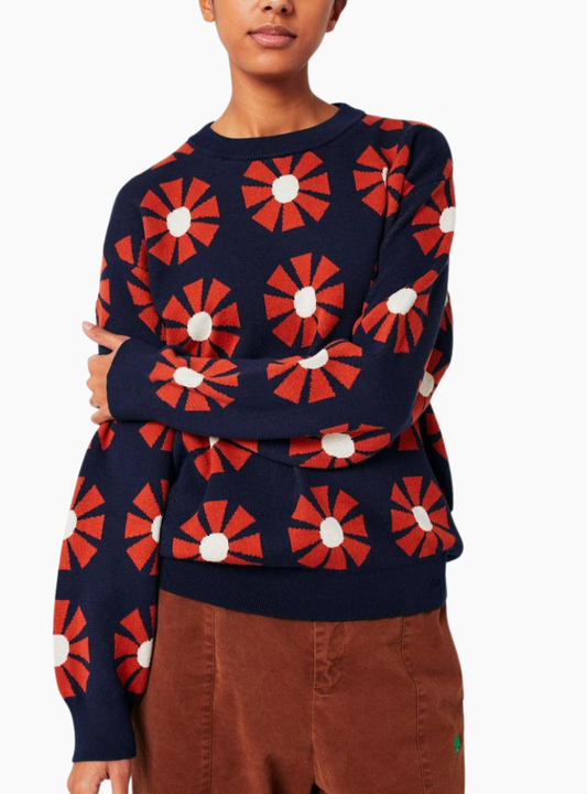 Jersey jacquard Flower