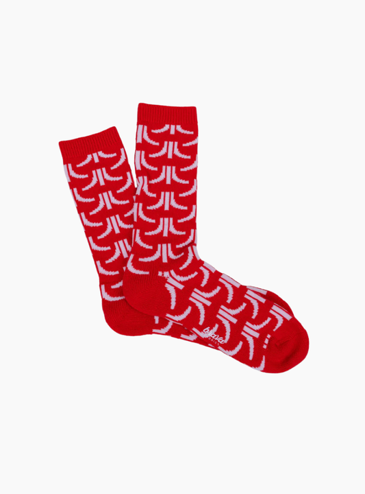 Calcetines Atari Pattern Rojos