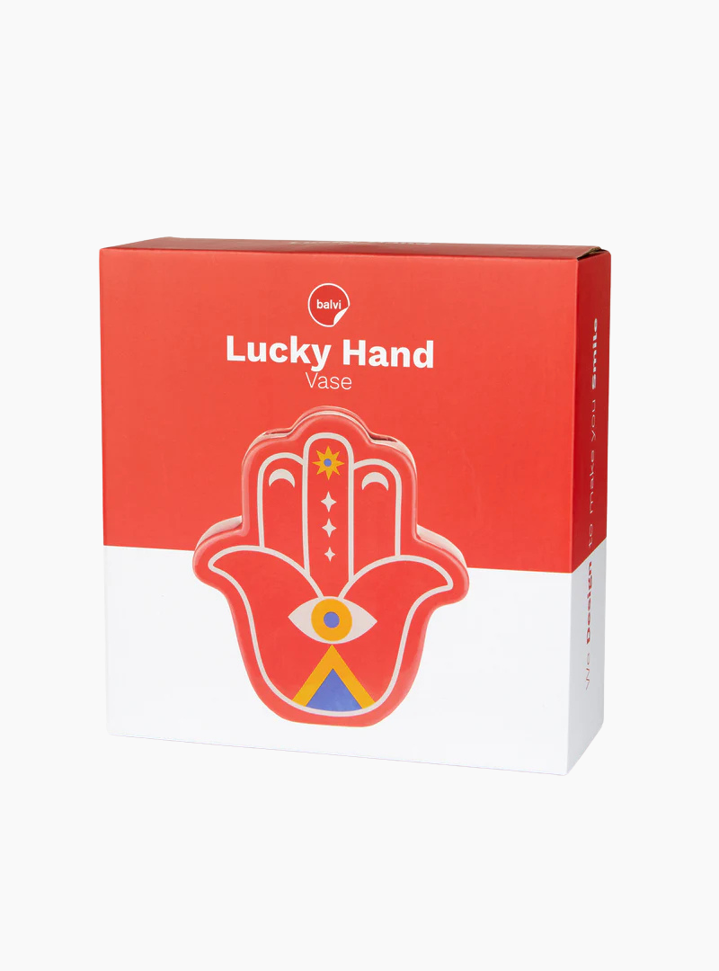 Florero Lucky Hand - rojo