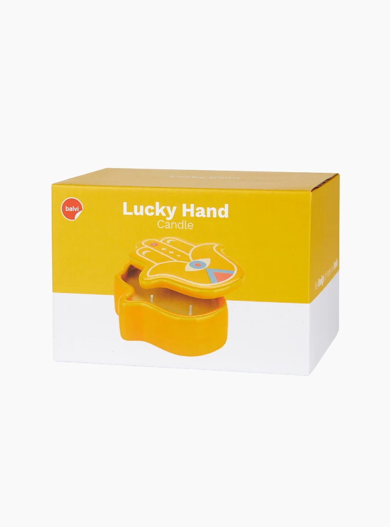 Vela Lucky Hand amarilla