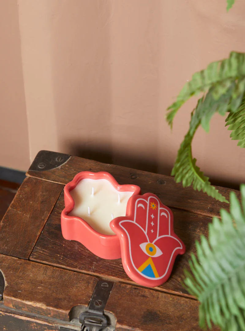 Vela Lucky Hand amarilla