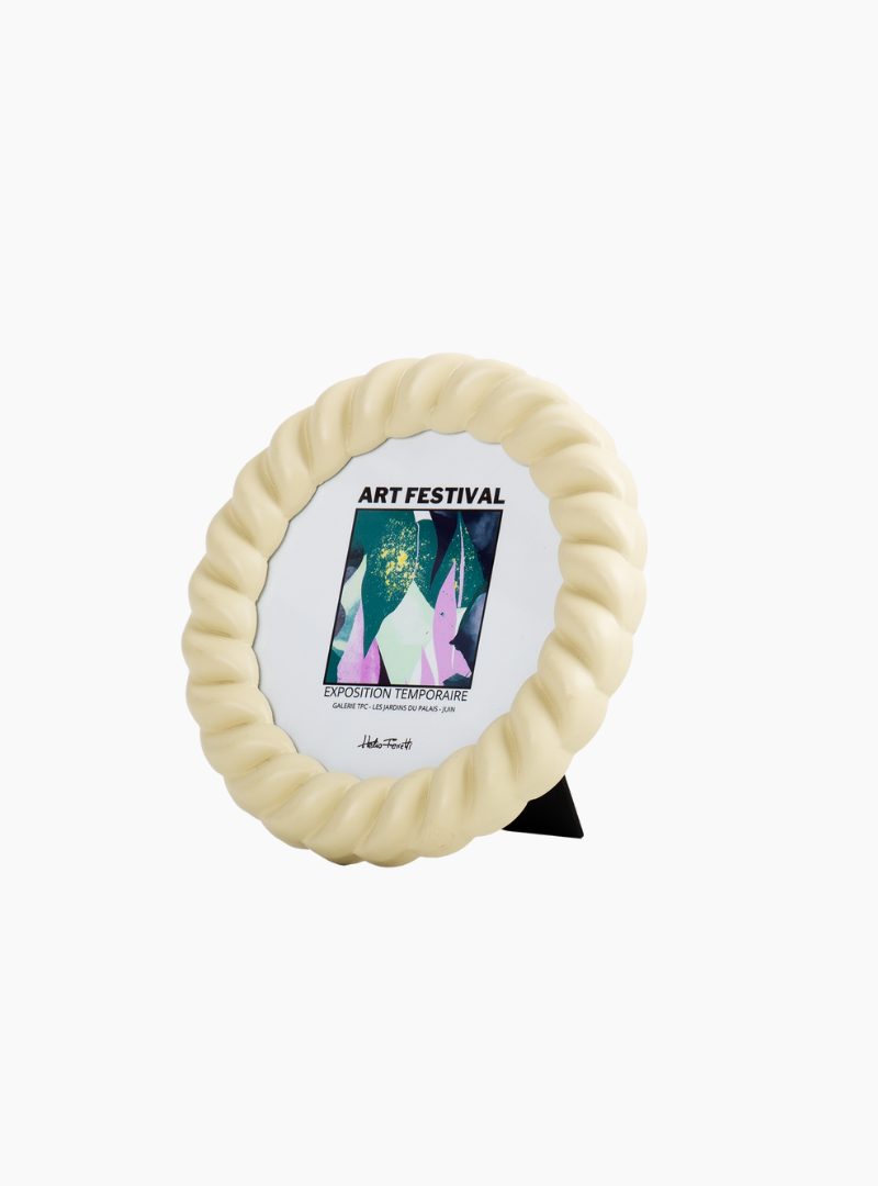 Marco de fotos Concha beige