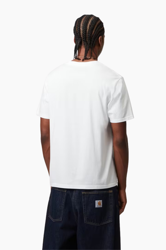 Camiseta S/S Pocket - white