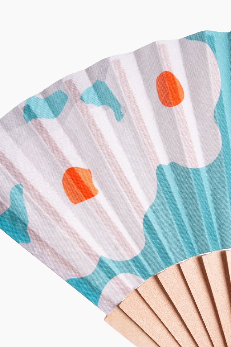 Abanico Floral verde