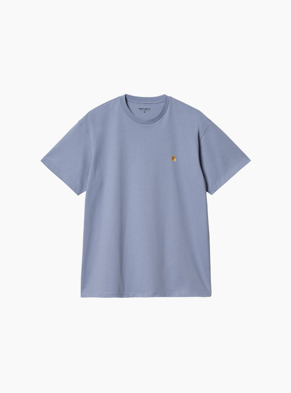 Camiseta S/S Chase - charm blue / gold