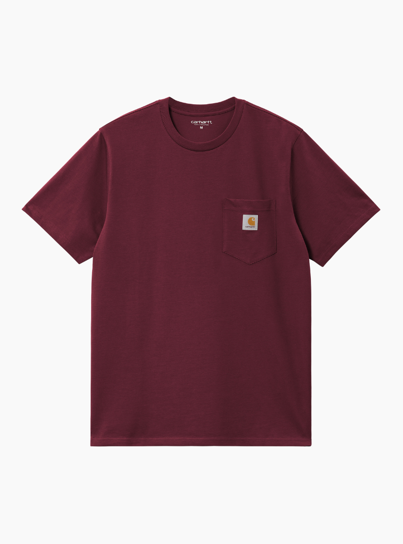 Camiseta S/S Pocket - malbec