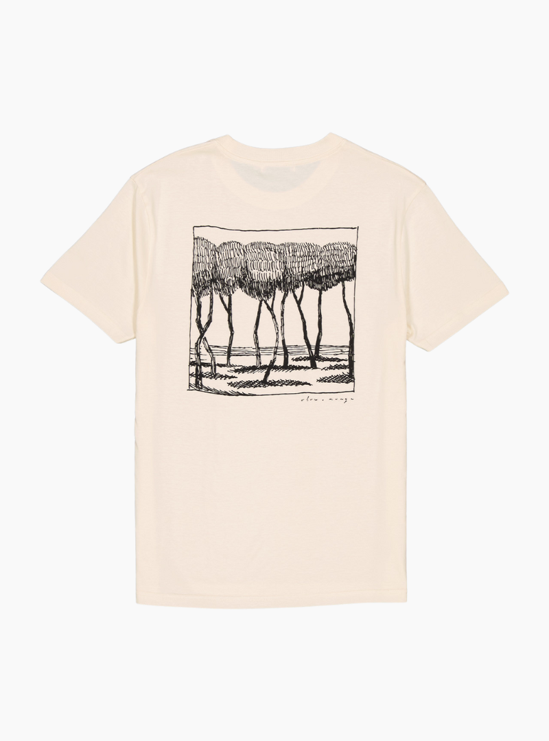 Camiseta Voyageurs immobiles (unisex) - ivory