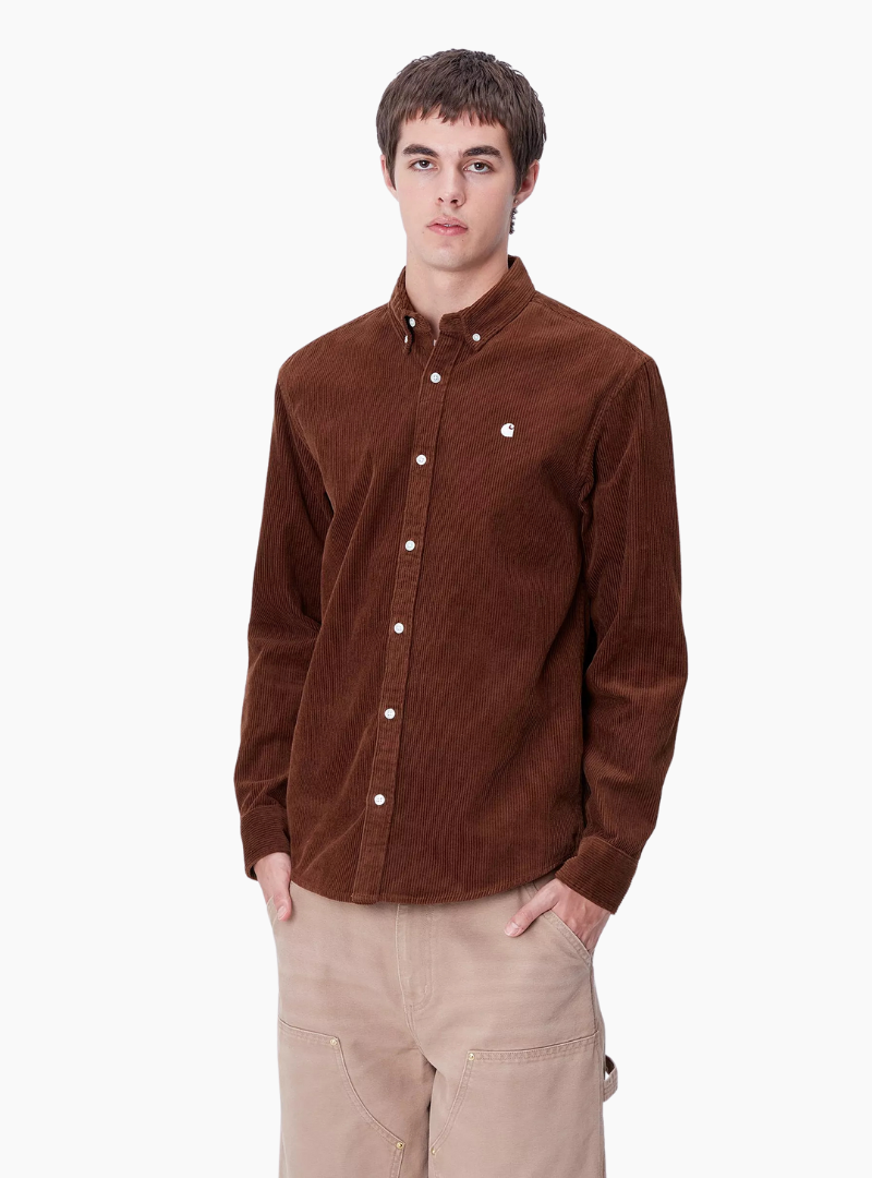 Camisa L/S Madison Cord - offroad / wax