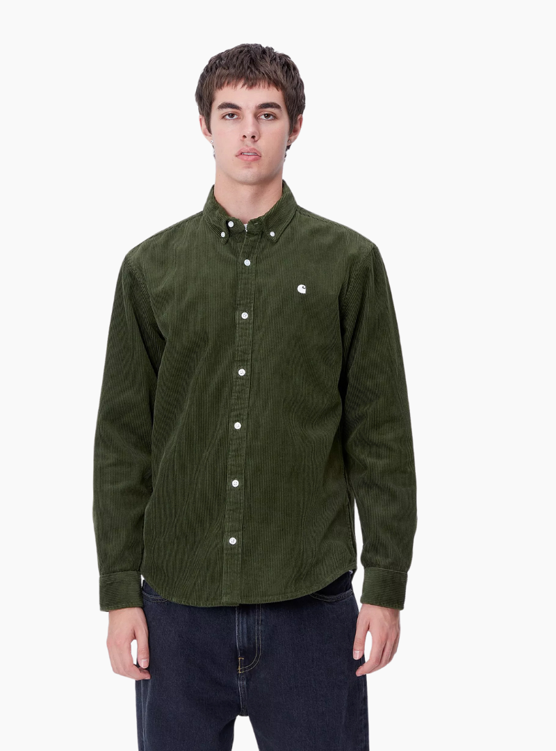 Camisa L/S Madison Cord - tarragon / wax