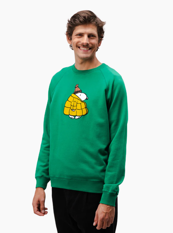 Sudadera Peanuts Snow - Verde