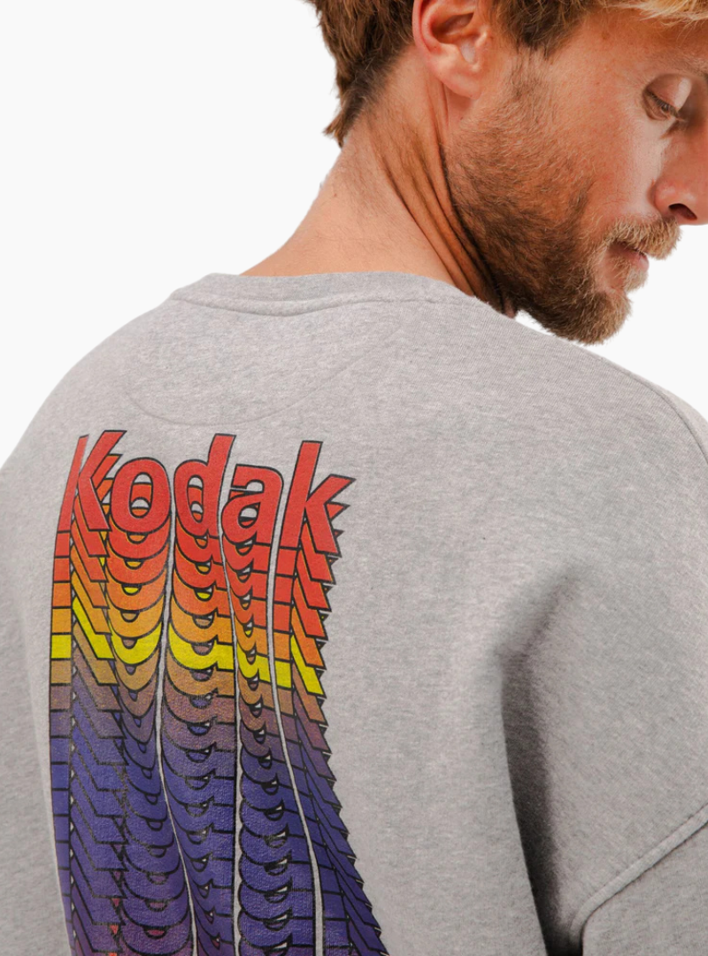 Sudadera Oversize Kodak - Gris Melange