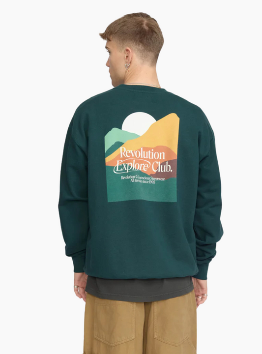 Sudadera Explore Club - dark green