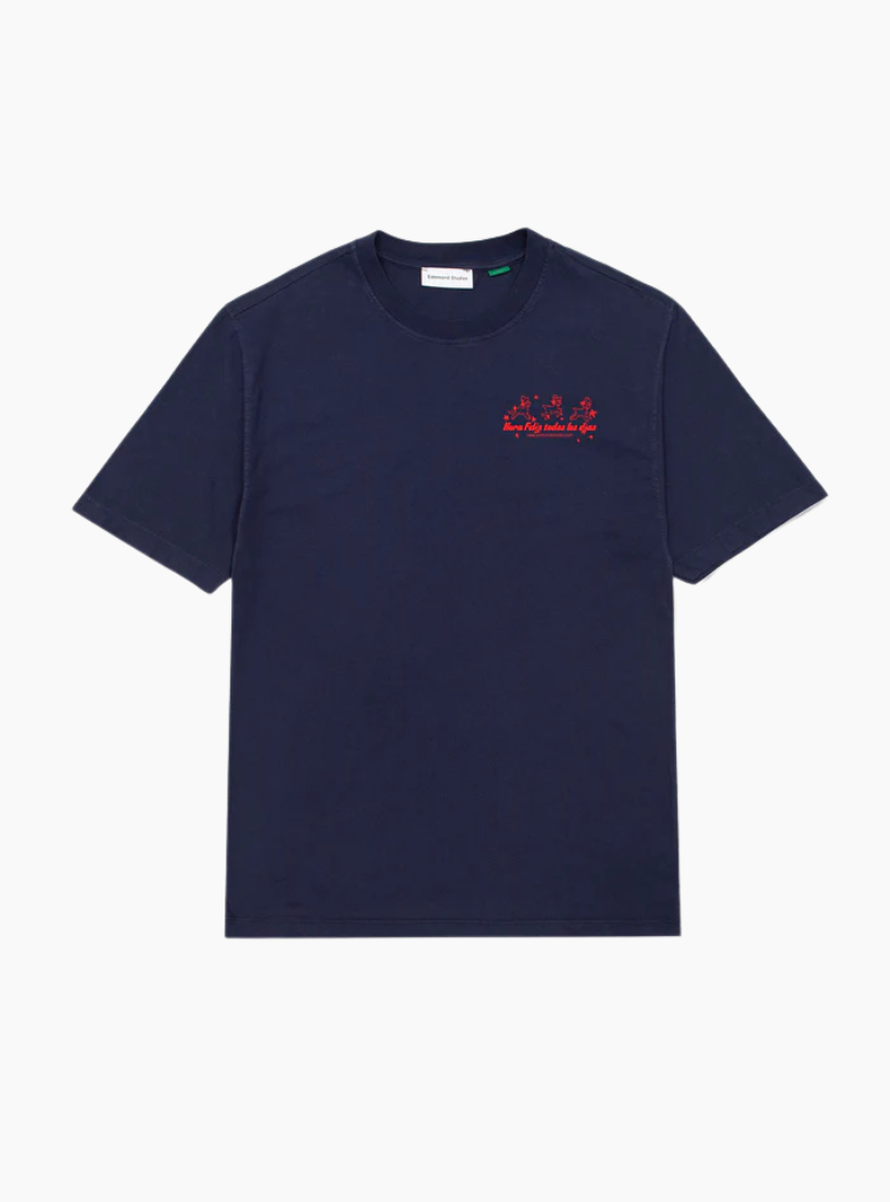 CAMISETA HORA FELIZ TODOS LOS DÍAS - NAVY