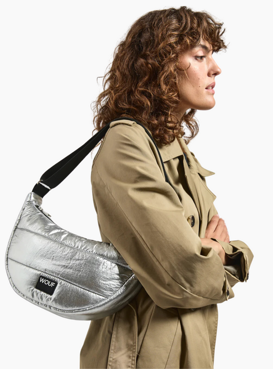 Bolso bandolera Silver Glossy