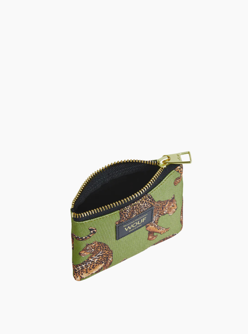 Monedero Olive Leopard